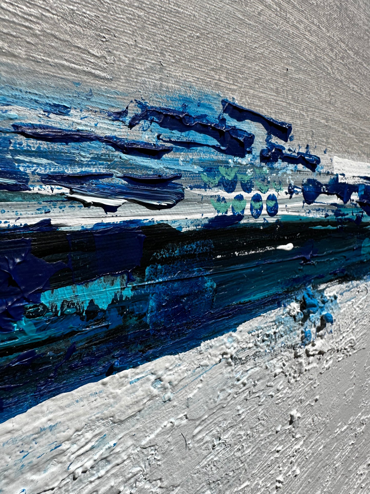 “Blue Line Horizon” 36"x48"