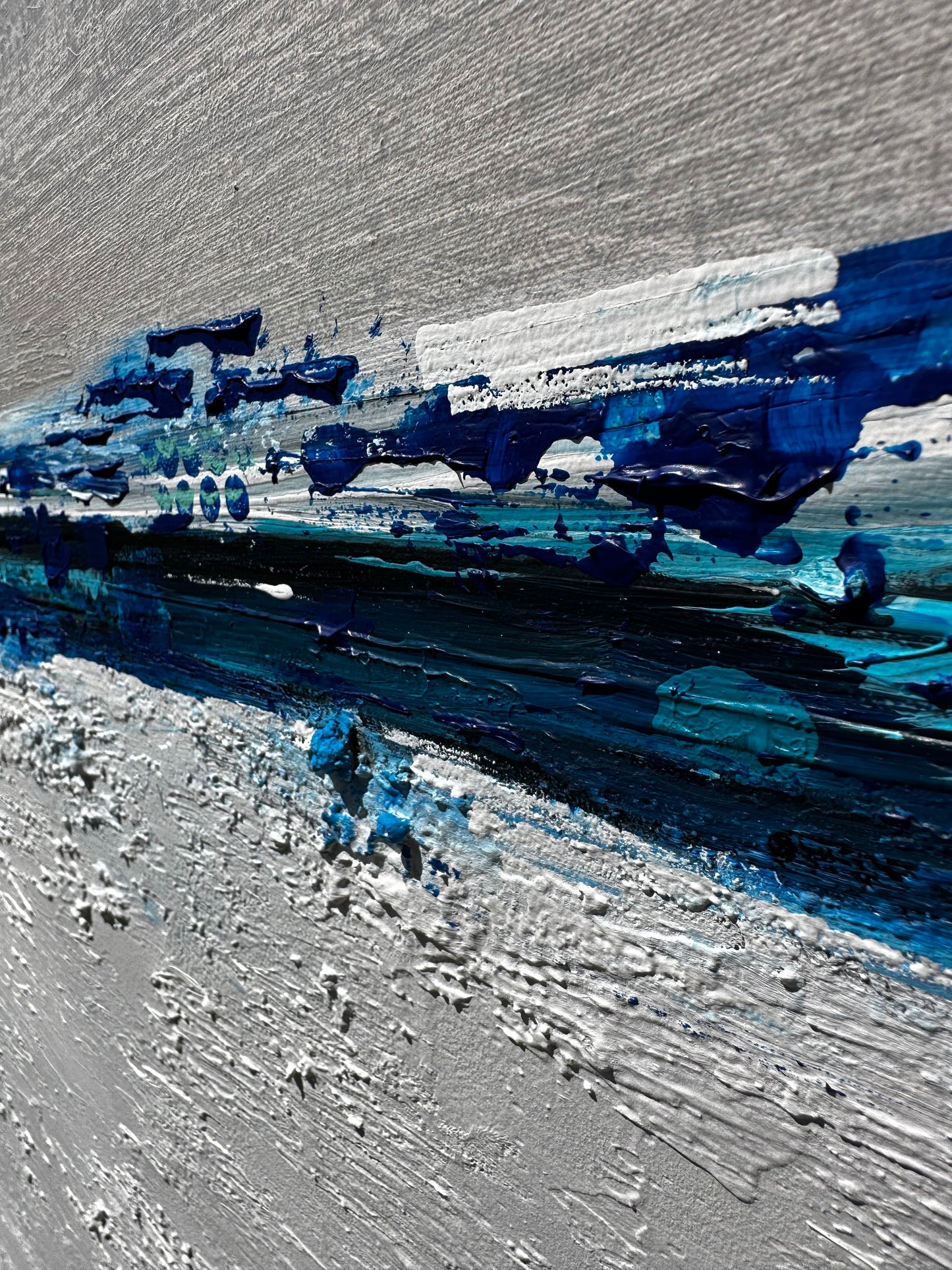 “Blue Line Horizon” 36"x48"